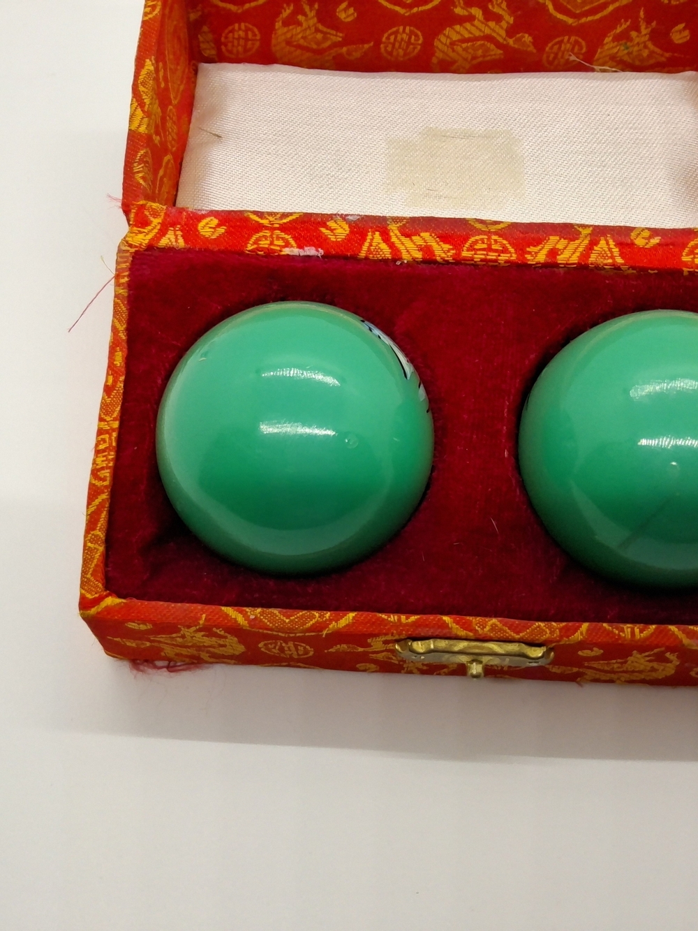 Rare Old Chiming Harmony Baoding Balls, Chinese Health Balls in Original Box - Picture 4 of 16